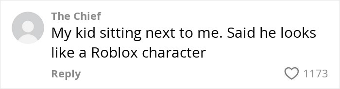 Comment from The Chief about kid resembling a Roblox character, related to Ibiza Final Boss viral haircut meme. Comment from The Chief about kid resembling a Roblox character, related to Ibiza Final Boss viral haircut meme.