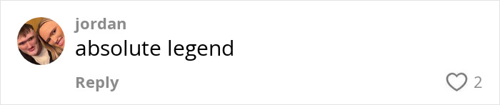 Comment from user jordan saying absolute legend with their profile picture visible, related to Ibiza Final Boss viral haircut meme. Comment from user jordan saying absolute legend with their profile picture visible, related to Ibiza Final Boss viral haircut meme.