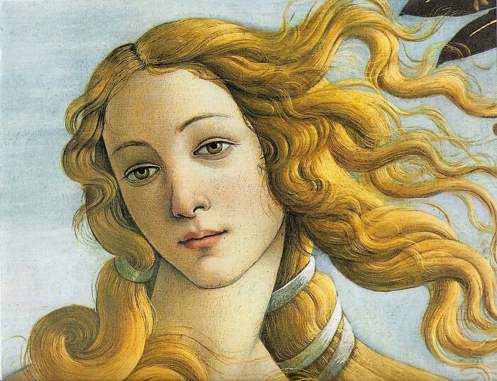 Portrait of a Renaissance woman with flowing golden hair illustrating changing beauty standards throughout history.