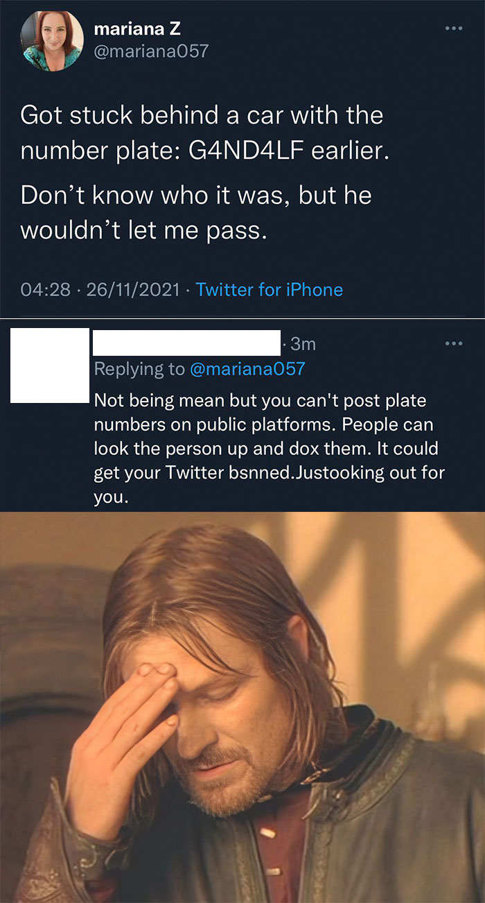 Screenshot of a Twitter exchange showing overconfident know-it-all incorrectly correcting a post, followed by a facepalm meme.