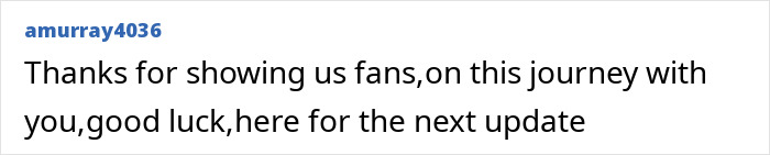 Comment from user amurray4036 expressing gratitude and support for updates on Jamie Lynn Spears' daughter&rsquo;s coma accident recovery journey
