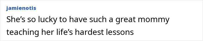 Comment about Jamie Lynn Spears' daughter breaking silence on accident that left her in a coma, expressing gratitude for her mother's support.