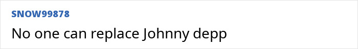 Screenshot of an online comment stating no one can replace Johnny Depp in reaction to AI turning Keanu Reeves into Jack Sparrow.