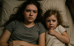 15YO Tired Of Little Niece Sneaking Into Her Bed At Night, Pulls Off Ladder To End The Sleepovers