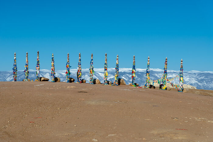 Colourful Shaman Poles On Olkhon Island, Lake Baikal’s Spiritual Heart
