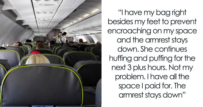 “Not My Problem”: United Passenger Refuses To Lift Armrest To Make Room For Obese Woman, She’s Livid
