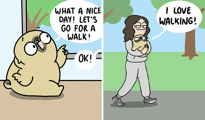 Mochi The Pug Is Back With His Family For More Funny Comics By Gemma Gené (23 New Pics)