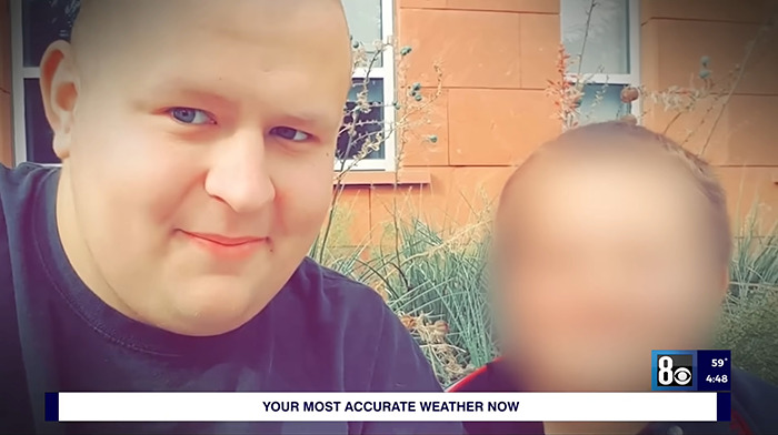 Man who accused mom of taking advantage, pictured outdoors with a blurred child, shares plans if biological father reveal occurs.