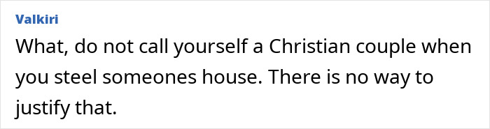 Comment criticizing couple accused of squatting in abandoned million-dollar house and renovating it sparking debate.