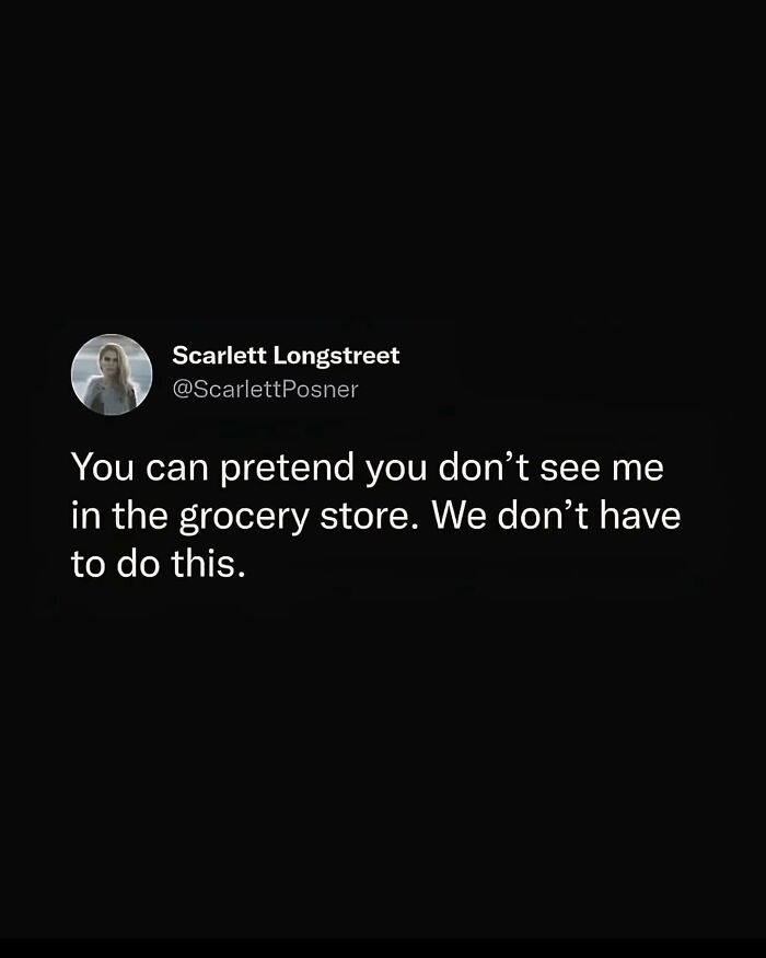 Tweet by Scarlett Longstreet humorously highlighting social awkwardness, relevant to funny memes about neurodivergence.