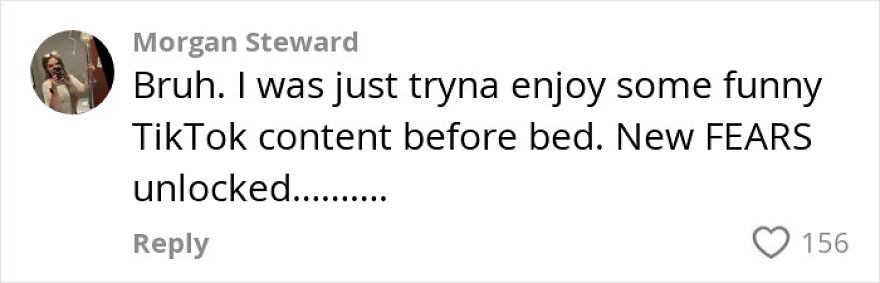 Comment on TikTok about new fears after watching content, highlighting neurologist warning on post-exercise stroke and dementia risk.