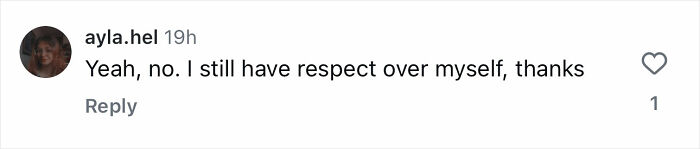 Comment from user ayla.hel responding to an adult star slamming women who work 9 to 5 jobs and promoting OnlyFans. Comment from user ayla.hel responding to an adult star slamming women who work 9 to 5 jobs and promoting OnlyFans.
