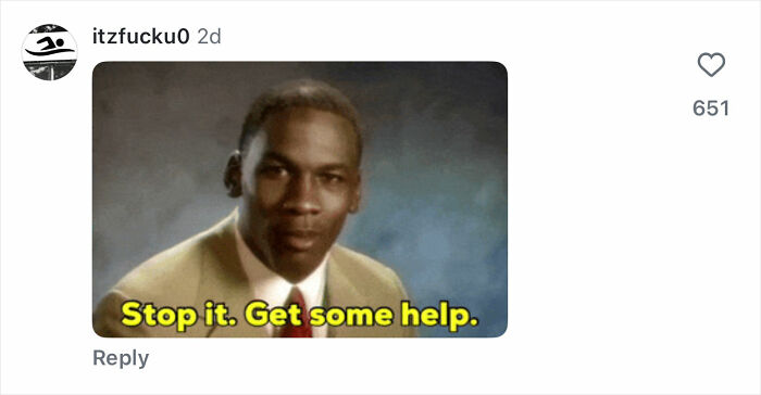 Man in beige suit with a red tie against a gray background saying stop it get some help meme for adult star discussion. Man in beige suit with a red tie against a gray background saying stop it get some help meme for adult star discussion.