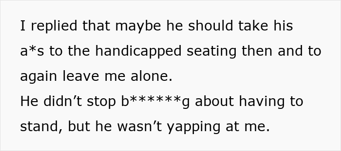 Man stands up to train bully who reacts angrily after not getting his way during a confrontation on public transit.