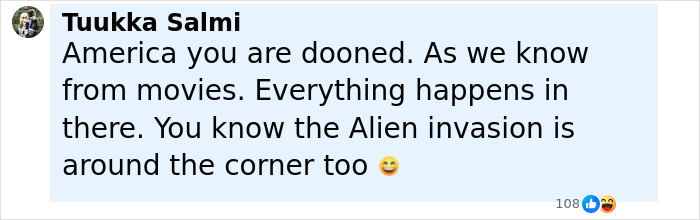 User comment on social media expressing fear about mutant deer and a possible animal outbreak in the US.