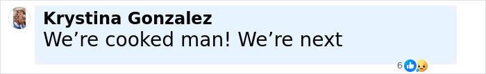Comment reading We&rsquo;re cooked man! We&rsquo;re next, expressing fear about mutant deer with eerie flesh bubbles and animal outbreak concerns in the US.