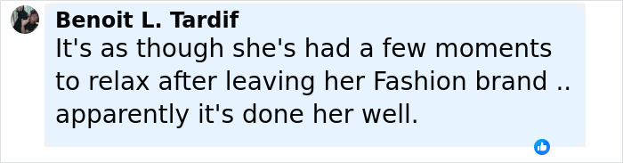 Comment praising Donatella Versace's stunning transformation and looking 15 years younger after leaving her fashion brand.