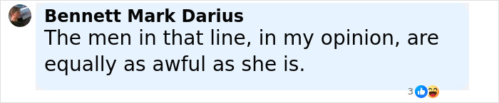 Screenshot of a social media comment discussing opinions, related to body language expert decoding Bonnie Blue’s sudden expression change. Screenshot of a social media comment discussing opinions, related to body language expert decoding Bonnie Blue’s sudden expression change.