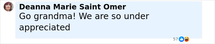 Screenshot of a social media comment by Deanna Marie Saint Omer expressing support amidst school shooting planning allegations. - 20