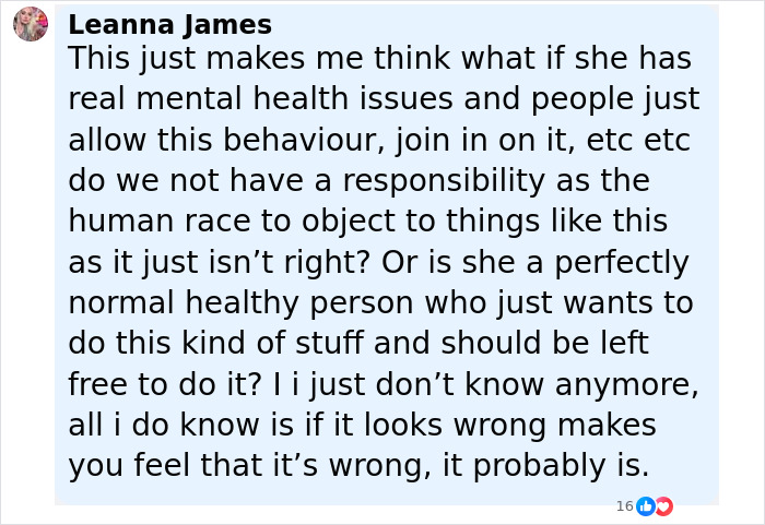 Comment by Leanna James expressing concern about mental health and behavior, with body language expert decoding Bonnie Blue’s expression change. - 9