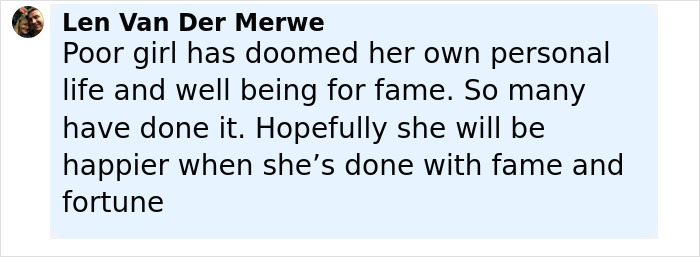 Screenshot of a comment discussing personal sacrifice, analyzed by a body language expert decoding Bonnie Blue's expression change. Screenshot of a comment discussing personal sacrifice, analyzed by a body language expert decoding Bonnie Blue's expression change.