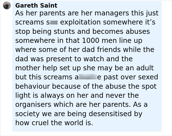 Comment discussing exploitation and abuse, highlighting concerns decoded by a body language expert on changing expressions. Comment discussing exploitation and abuse, highlighting concerns decoded by a body language expert on changing expressions.