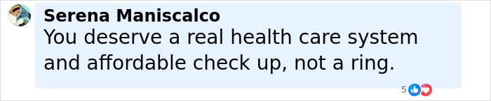 Woman claims smart ring detected major illness early, sharing concern about healthcare system and affordability.