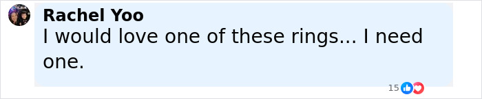 Comment by Rachel Yoo expressing interest in smart ring that detected major illness before diagnosis.