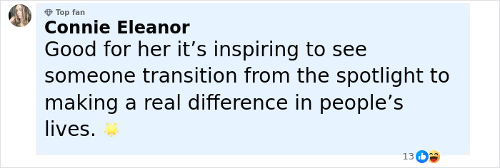 Comment from user Connie Eleanor praising reality star Kate Gosselin's transition back to a nursing career after downfall.