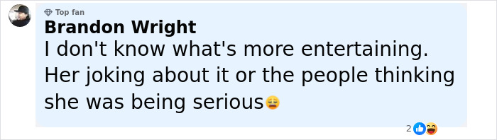 Comment from Brandon Wright reacting to Will Smith's and Jada Pinkett's daughter crying selfie with NSFW message, expressing confusion.