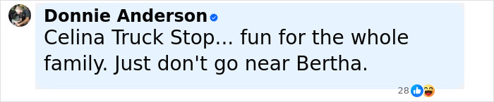 Social media post mentioning Celina Truck Stop, related to the viral and impossible to visit truck stop location debate. Social media post mentioning Celina Truck Stop, related to the viral and impossible to visit truck stop location debate.