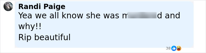 Comment by Randi Paige discussing Marilyn Monroe autopsy and suspicious findings revealed by coroner after 60 years. - 31