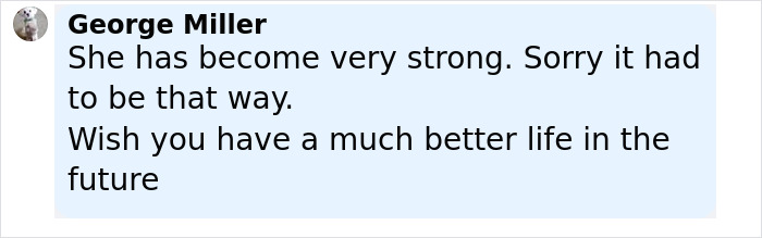 Comment from George Miller expressing sympathy for a woman held captive by a stalker in a soundproof bunker.