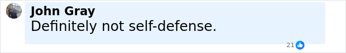 Comment by John Gray stating definitely not self-defense, referencing white man shooting black disabled veteran SEO keywords. Comment by John Gray stating definitely not self-defense, referencing white man shooting black disabled veteran SEO keywords.