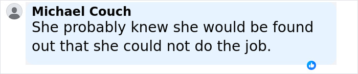 Screenshot of a comment about a woman quitting her $180k job after receiving gross comments from men.