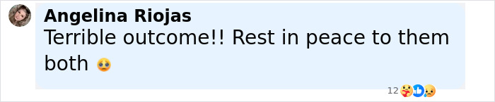 Comment from Angelina Riojas expressing sorrow over missing mom and baby bodies found after a month following doctor's appointment. Comment from Angelina Riojas expressing sorrow over missing mom and baby bodies found after a month following doctor's appointment.