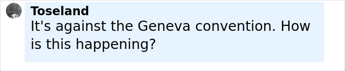 Comment by Toseland questioning Geneva convention and expressing disbelief about gender change after conviction in radical right-winger case.
