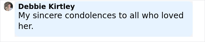 Comment expressing condolences on a viral message related to Brad Pitt's final public message to his mom. Comment expressing condolences on a viral message related to Brad Pitt's final public message to his mom.