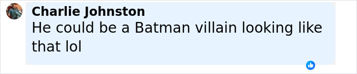 Comment on social media stating he could be a Batman villain, highlighting man turning himself in for homicide.