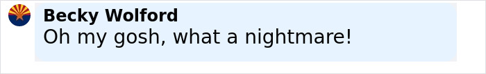 Comment text expressing shock and distress about a nightmare situation, relating to a family awarded nearly a billion dollars after a healthy pregnancy ended with a gravely disabled baby.