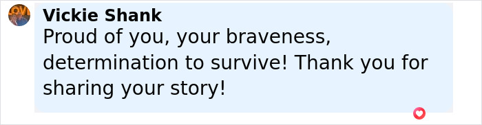 Comment praising a woman&rsquo;s bravery and determination to survive after being held captive in a soundproof bunker by a stalker.