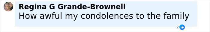 Comment expressing condolences to the family regarding the bodies of missing mom and baby found after a month Comment expressing condolences to the family regarding the bodies of missing mom and baby found after a month