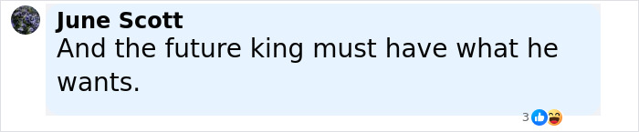 Comment stating the future king must have what he wants, highlighting Prince George's sudden crave and superyacht crew's Greek Isles stop. Comment stating the future king must have what he wants, highlighting Prince George's sudden crave and superyacht crew's Greek Isles stop.