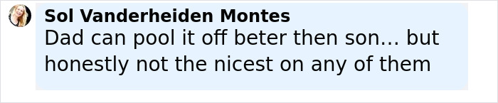Comment from Sol Vanderheiden Montes discussing the comparison of a bulge parody to David Beckham's famous Speedo shot. Comment from Sol Vanderheiden Montes discussing the comparison of a bulge parody to David Beckham's famous Speedo shot.