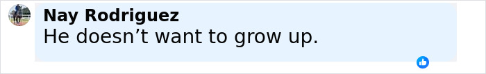 Comment by Nay Rodriguez reading He doesn&rsquo;t want to grow up on a social media post about Leonardo DiCaprio's PDA-filled yacht trip with girlfriend.