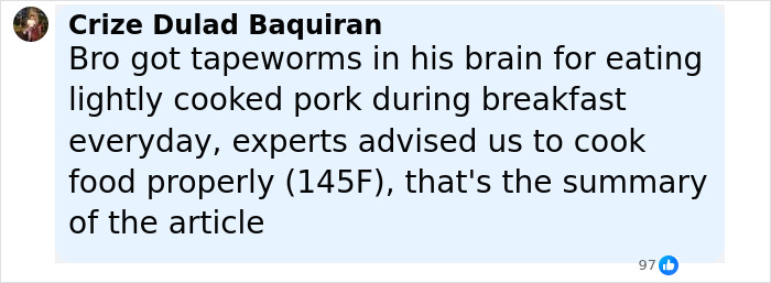 Man Develops &lsquo;Pork Worms&rsquo; In His Brain After Common Bacon Habit