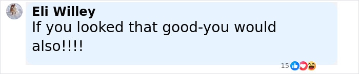 Comment by Eli Willey praising appearance, related to discussion of Dan Reynolds going shirtless and toxic masculinity.