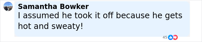 User comment by Samantha Bowker about Dan Reynolds going shirtless every show related to toxic masculinity.