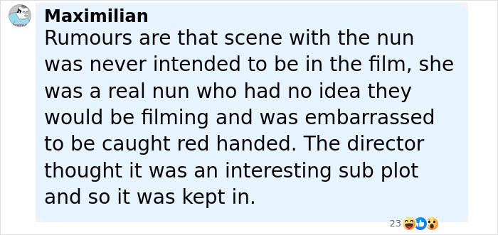 Text message about a controversial adult scene in a Wuthering Heights adaptation revealing unexpected filming details.