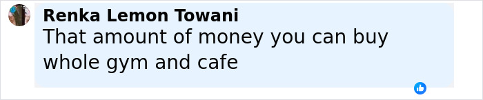 Comment about spending money on a gym membership, highlighting frustration with gym management ghosting a man. Comment about spending money on a gym membership, highlighting frustration with gym management ghosting a man.